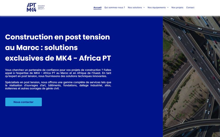 Site web livré pour une entreprise de construction